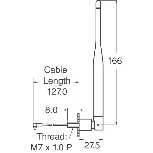 S151FL-5-RMM-2450S Nearson Inc.  Antenne RF